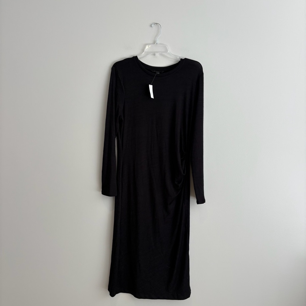 Banana Republic Classic Long Sleeve Black Dress Size L